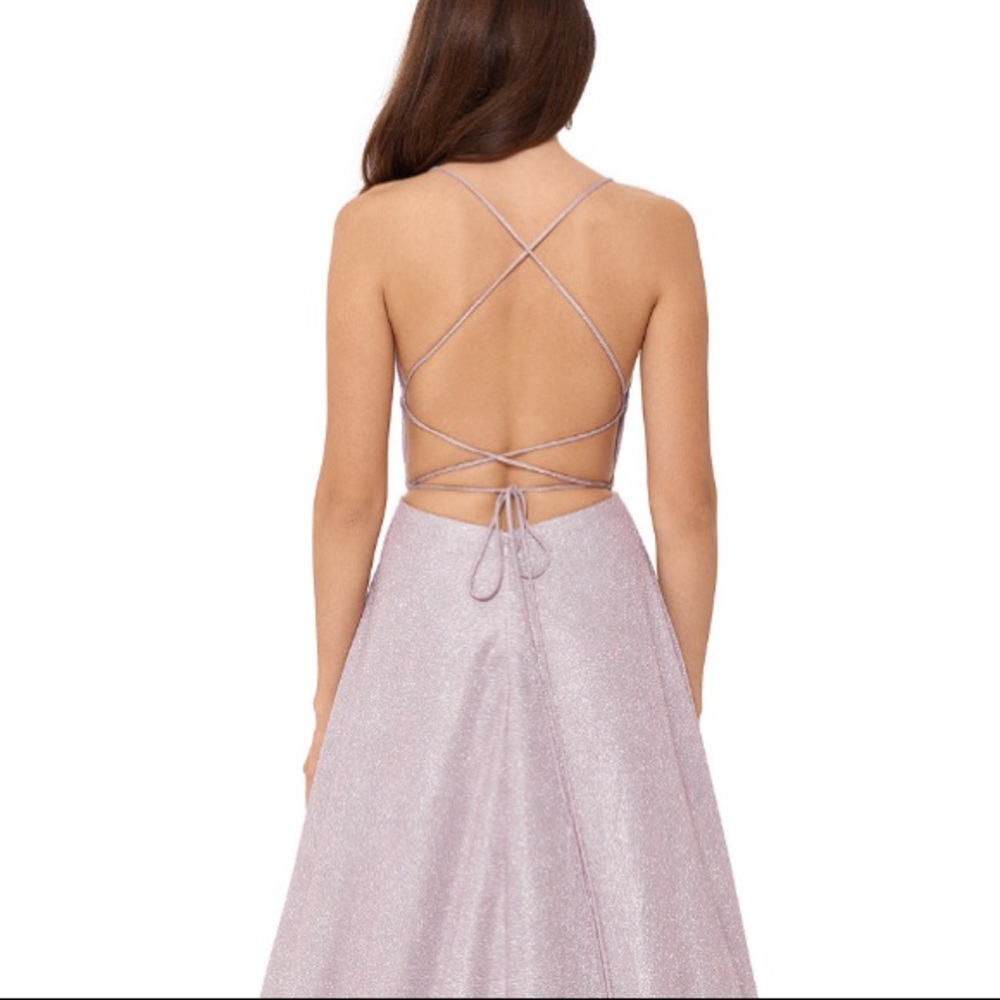 Dusty pink dress backless lace up size 8 NWT - Picture 4 of 4